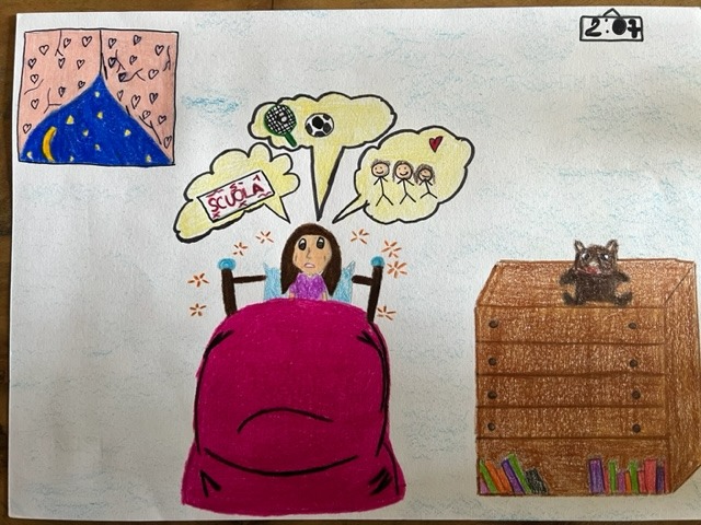 26. Sonno o… son desto? - Il sonno come funzione essenziale per la salute e la qualità della vita” - Disegni Classi 2^ C-D-F