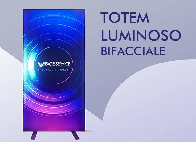 Totem Luminoso bifacciale